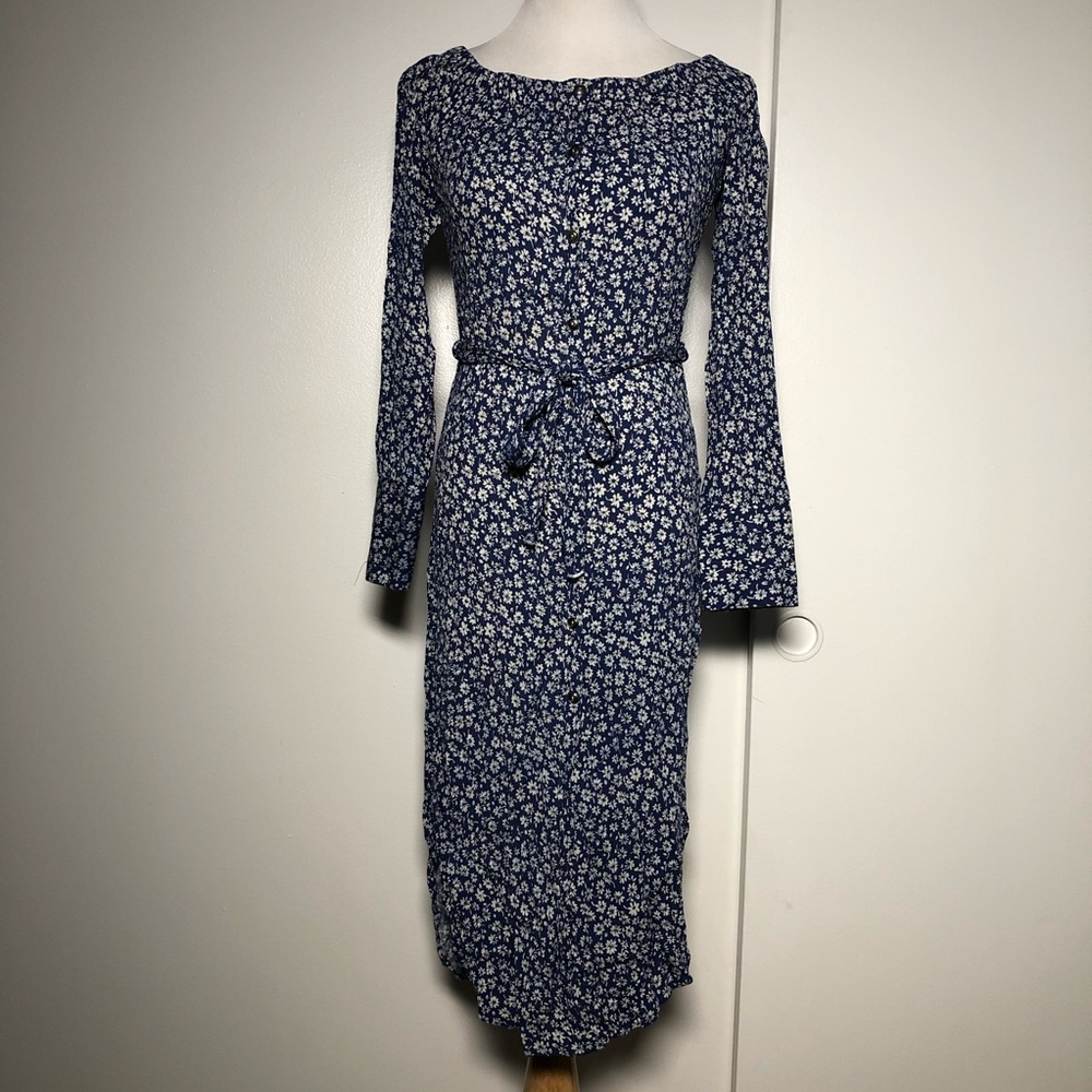 *SOLD* Flowy XS floral print long-sleeved summer - Picture 4 of 13